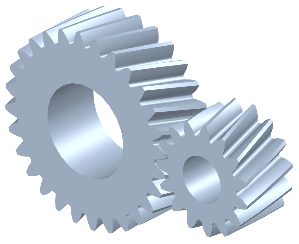 External helical gear pair